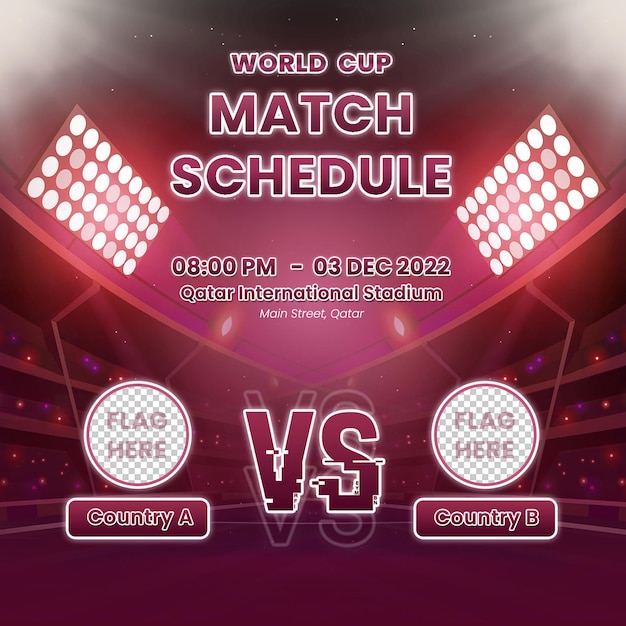 Match World Championship 2022 banner design