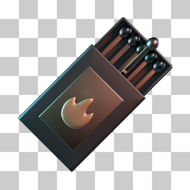 PSD matchbox 3d icon