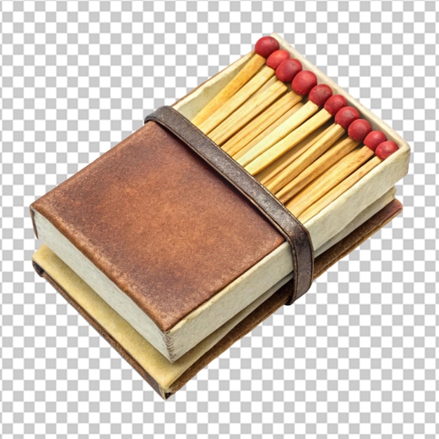 The matchbox and matches transparent background