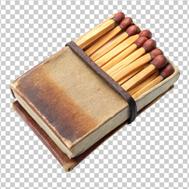 The matchbox and matches transparent background