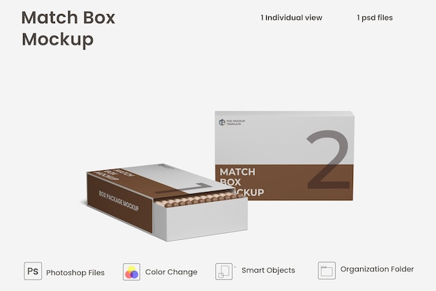 Matchstick box mockup Premium Psd