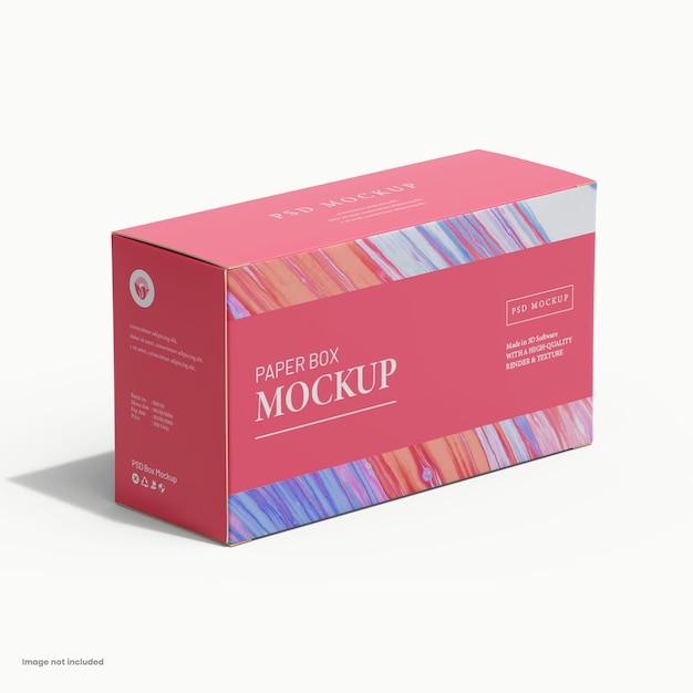 Matte Corrugated Paper Box Under Daylight PSD Mockup