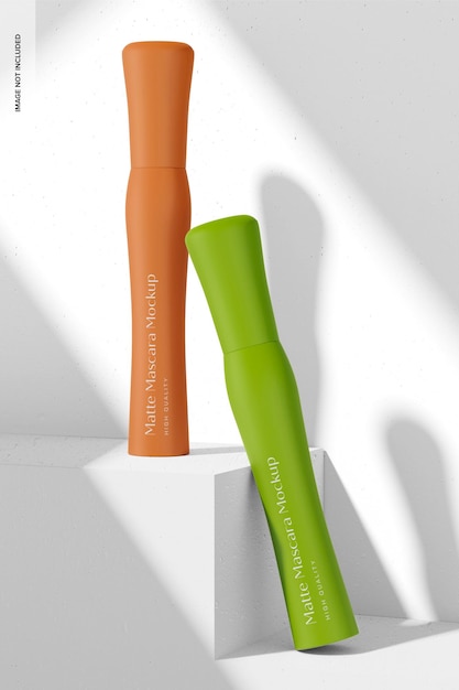 Matte Mascara Packaging Mockup