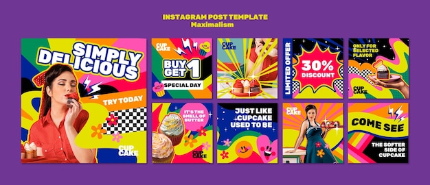 Maximalism template design