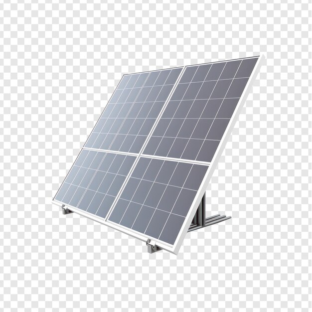 PSD me solar panel isolated on transparency background psd