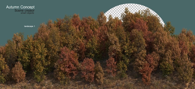 Meadows and forests in Autumn