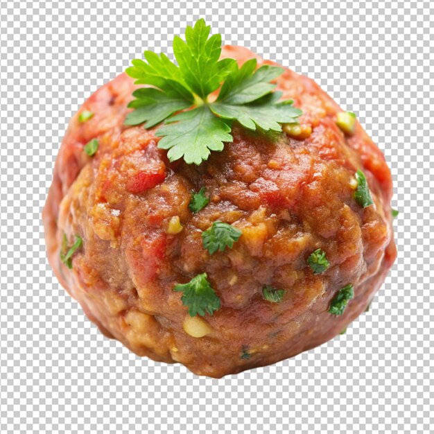 PSD meat ball transparent background