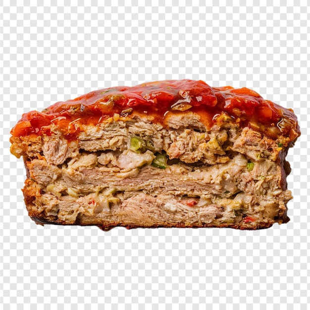 Meatloaf on a transparent background