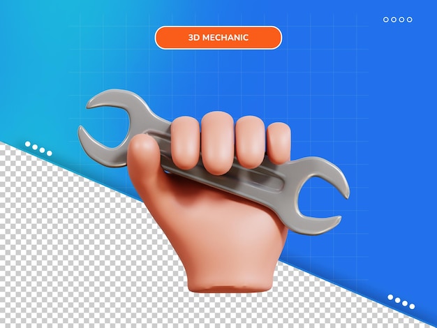 mechanic 3d icon