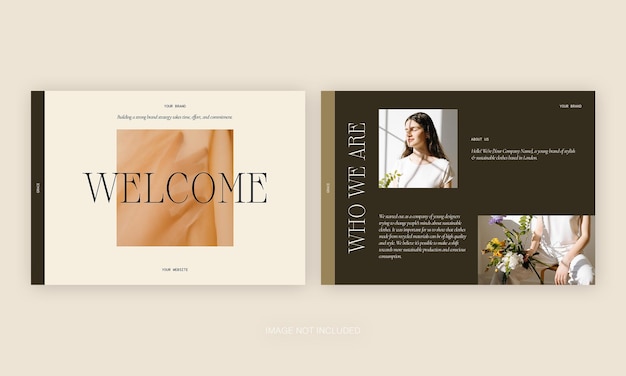 Media Kit Social Media Branding Templates Presentations Collection Editable PSD