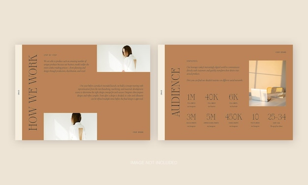 Media Kit Social Media Branding Templates Presentations Collection Editable PSD