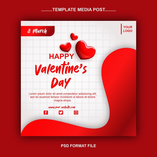 MEDIA POST TEMPLATE PROMOTION VALENTINE'S DAY