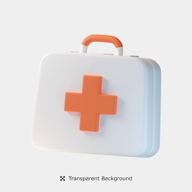 Medical Box 3d icon illustration