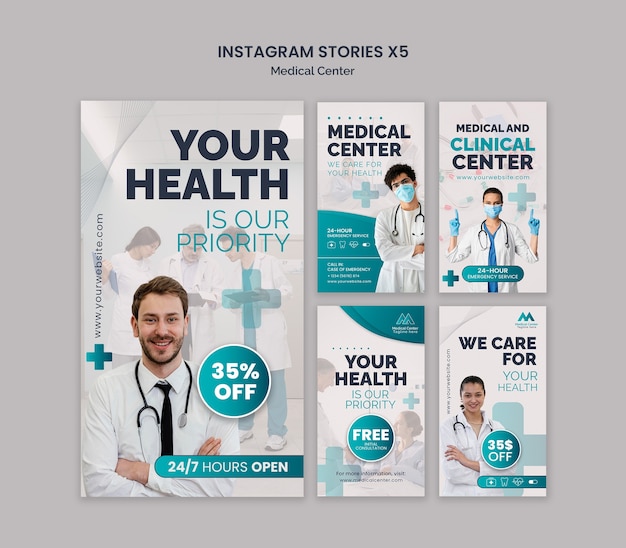 PSD medical center  template design