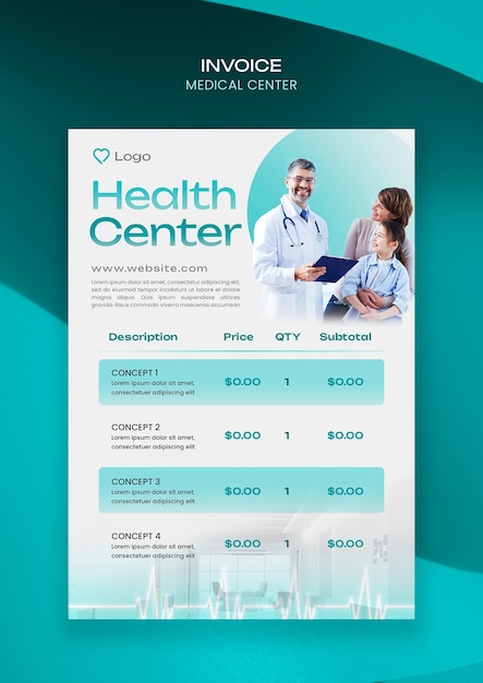 PSD medical center  template design