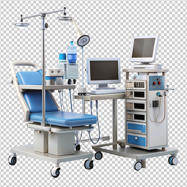 PSD medical equipment on white background