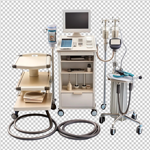 PSD medical equipment on white background