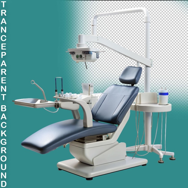 medical examination table on transparent background