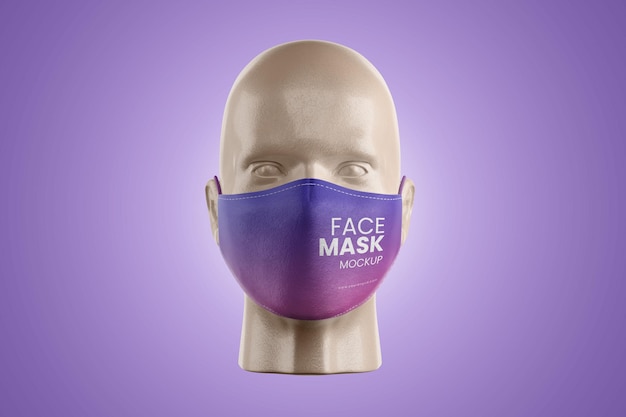 PSD medical face mask mockup isolated premium psd