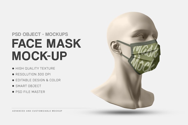 Medical Face Mask Mockup