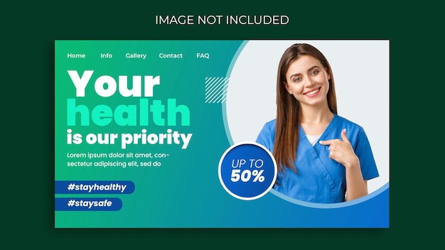 Medical Health Landing page