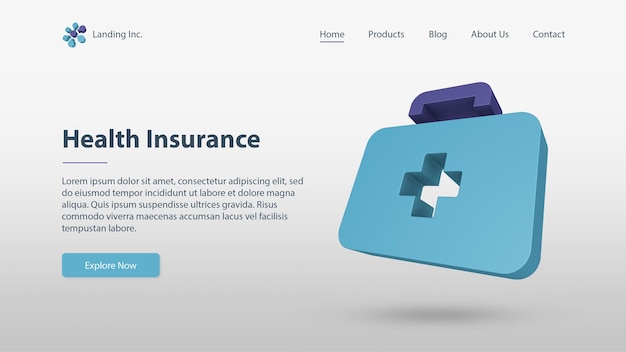 Medical Health Landing Page