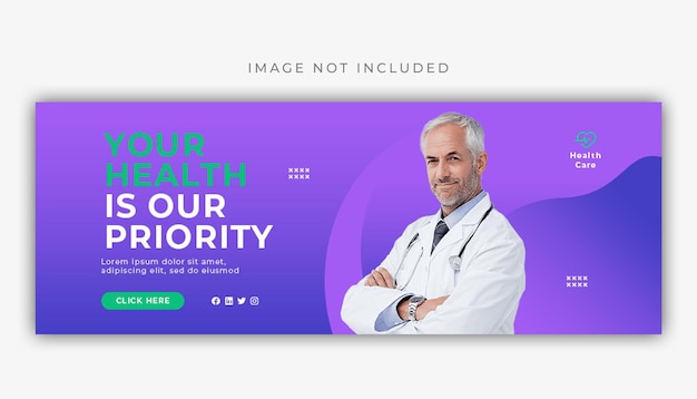 Medical healthcare cover web banner