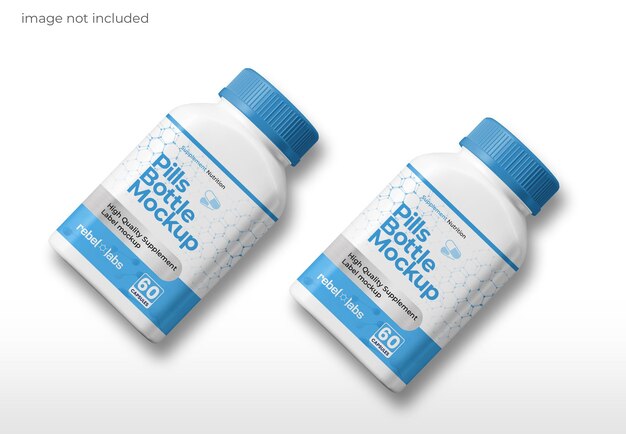 PSD medical pills bottle mockup