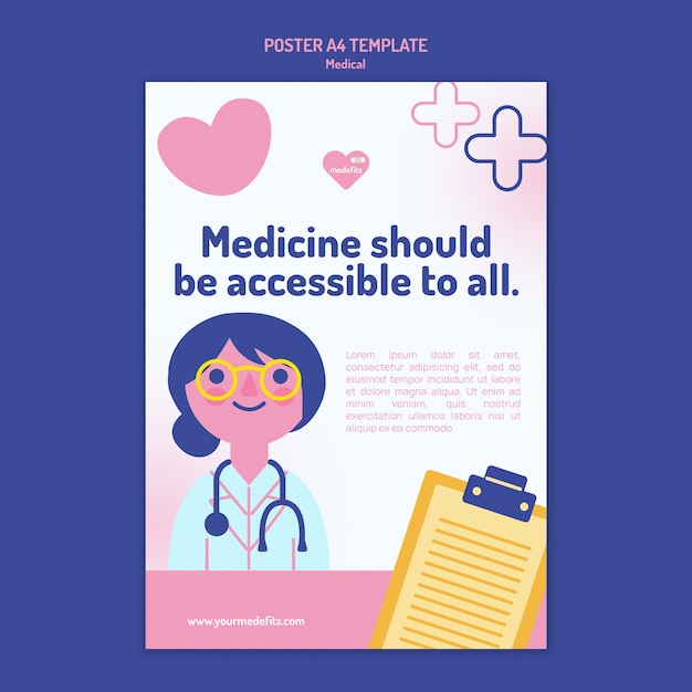 Medical poster template