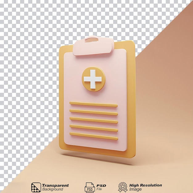 Medical Record Icon isolated on transparent background