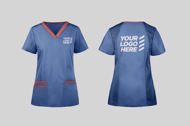 Medical scrub mockup