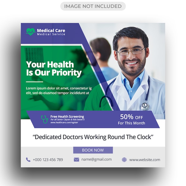 Medical  Social Media post template