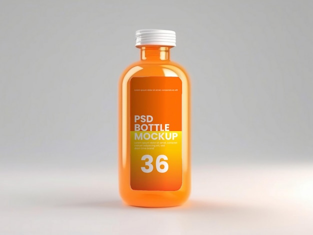 medical supplement bottle packaging mockup