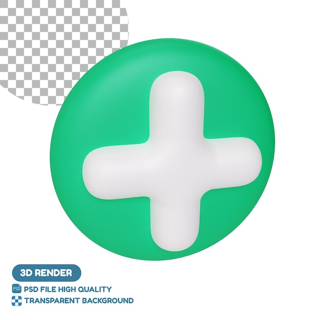 Medical Symbol 3D Illustration Icon