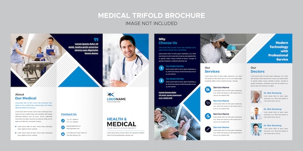 Medical Trifold Brochure Template