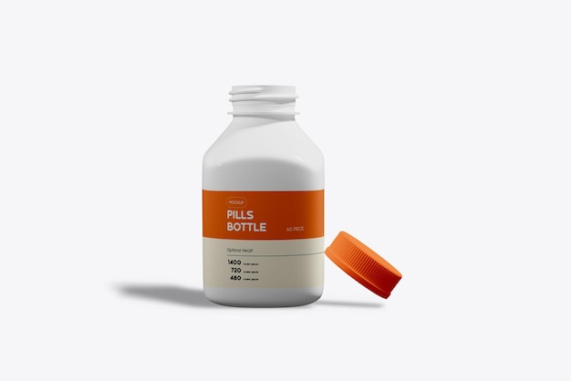 Medicine bottle mockup design