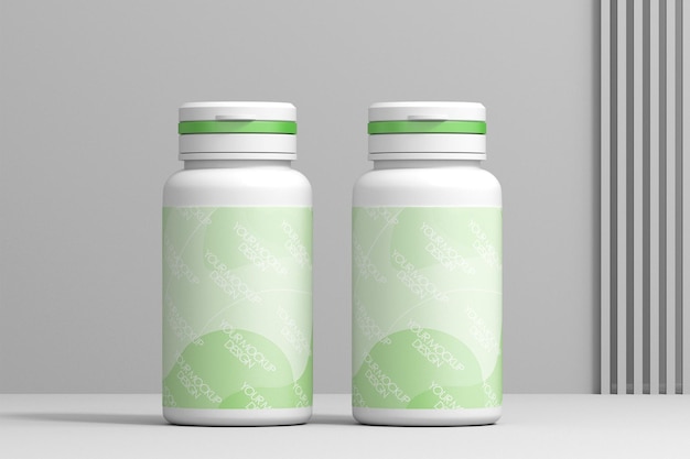 medicine bottle mockup design