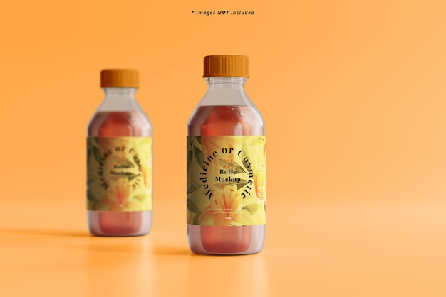 Medicine Bottles Mockup