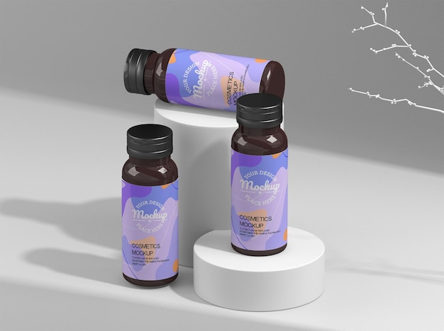 medicine packaging mockup design