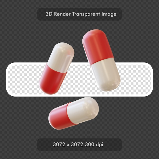 Medicine Pills 3D Render