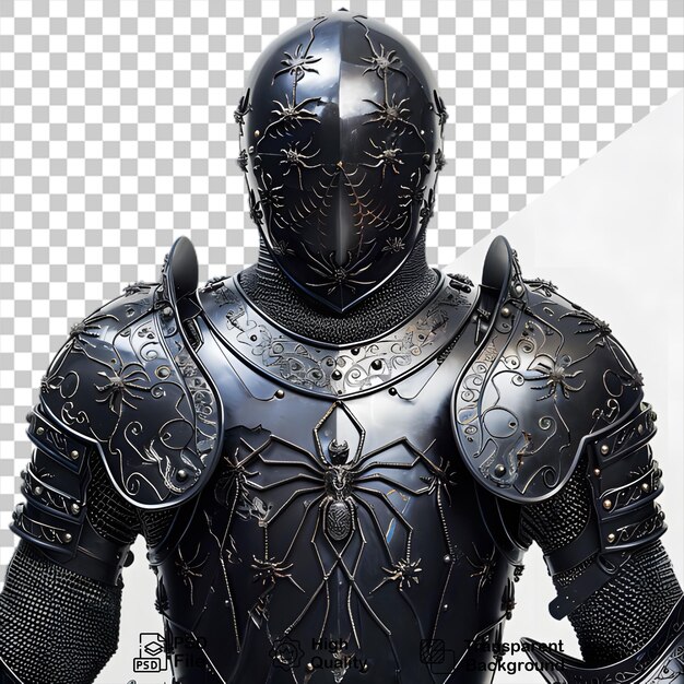 Medieval Armor Design on Transparent Background