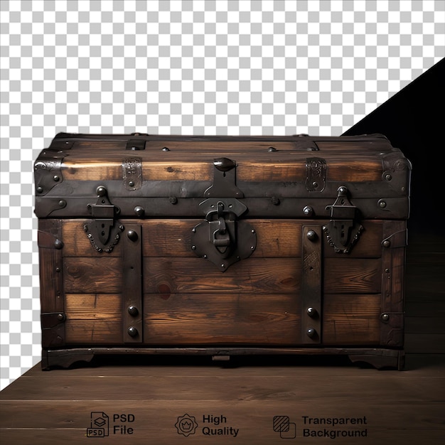 medieval chest isolated on transparent background include png file