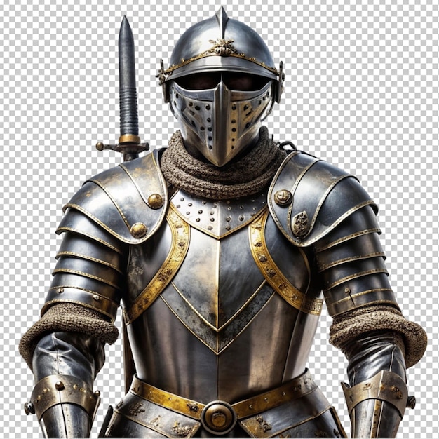 medieval knight armor transparent background