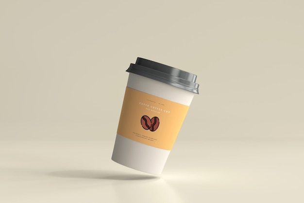 Medium Size Paper Coffee Cup Mockup