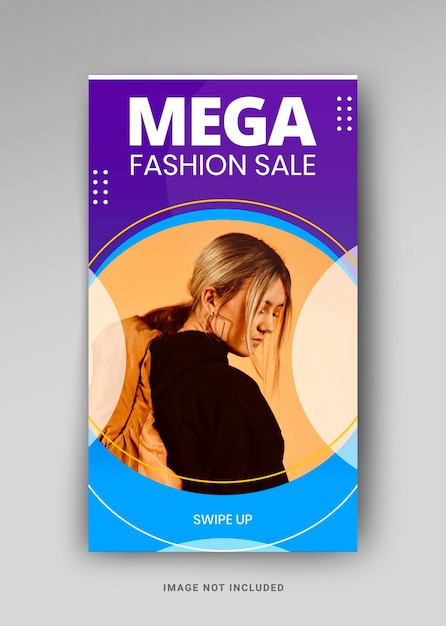 Mega fashion sale instagram story template