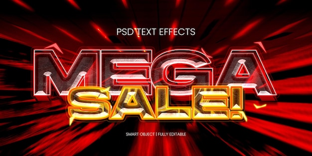 MEGA SALE TEXT EFFECT