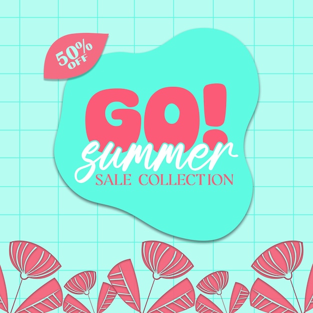 mega summer sale social media banner Premium PSD