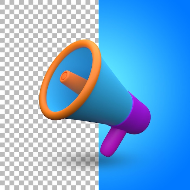 Megaphone 3D Render