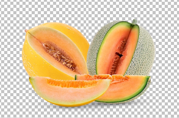 Melon isolated on alpha layer