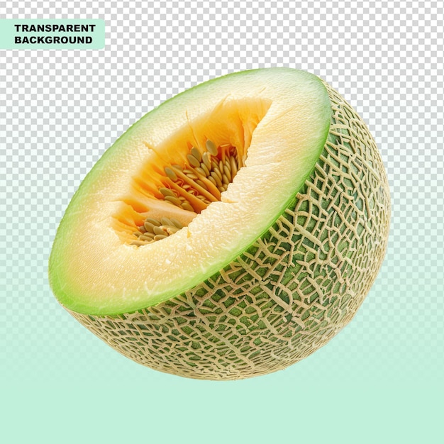 Melon isolated on transparent background